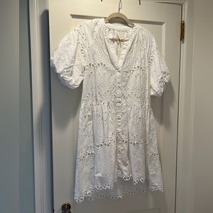 Anthropologie eyelet dress.